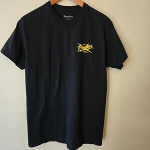 Primitive Electric Co. Black Cotton Crew Neck 2-Sided Graphic Logo Tee, Size M